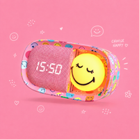 Smiley World Dreamy Clock Pink
