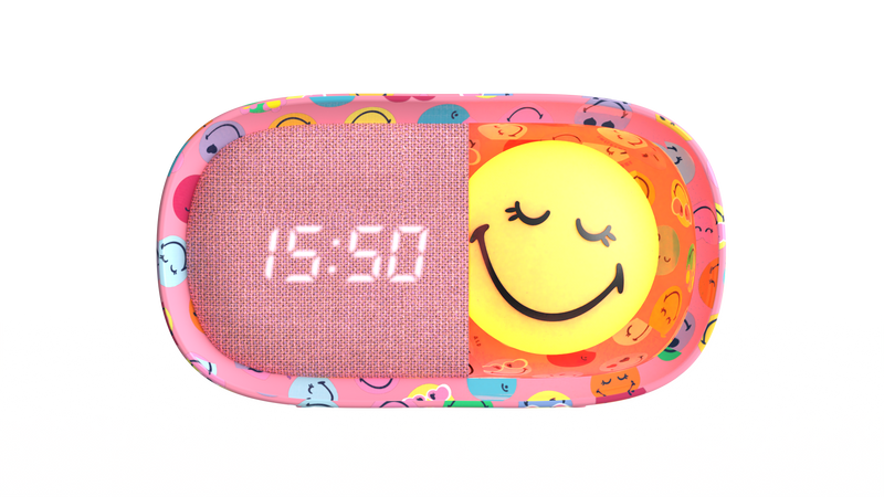 Smiley World Dreamy Clock Pink