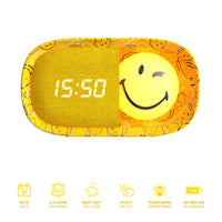 Smiley World Dreamy Clock Yellow