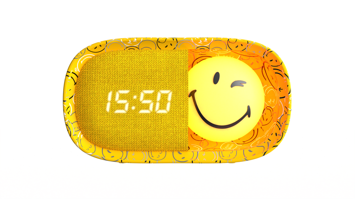 Smiley World Dreamy Clock Yellow
