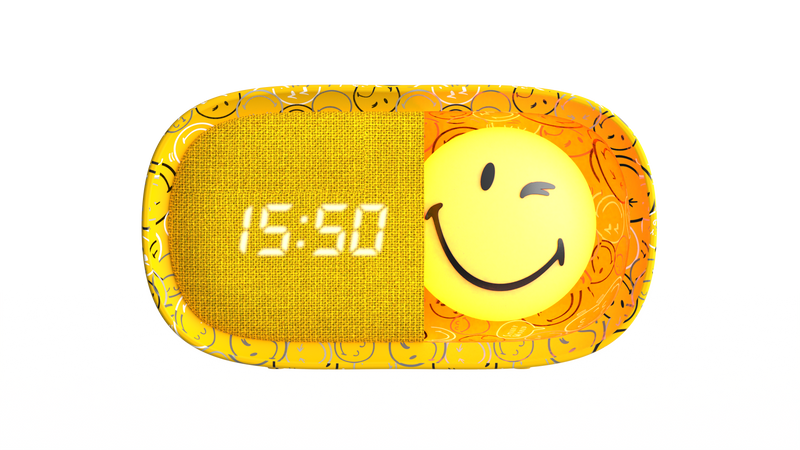 Smiley World Dreamy Clock Yellow