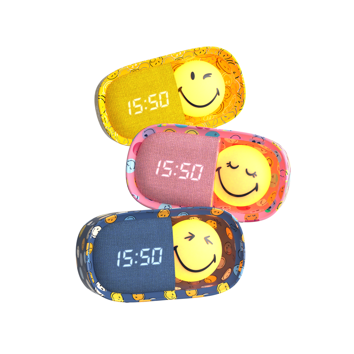 Smiley World Dreamy Clock Yellow