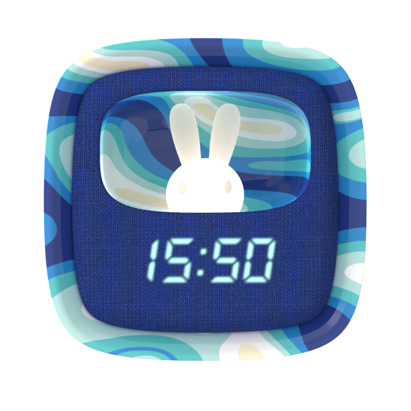 Billy Clock Blue Waves