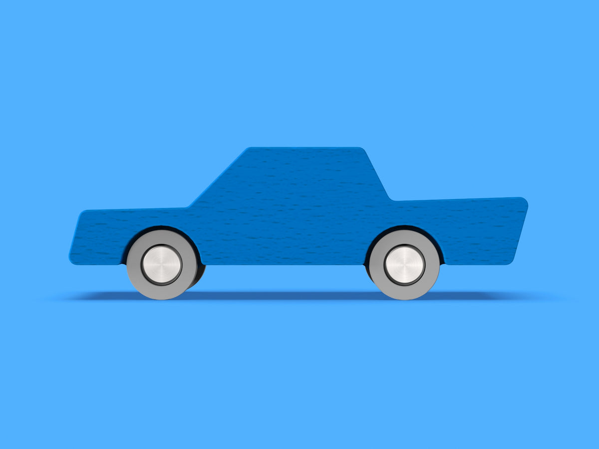 Back & Forth Car Hout Blauw