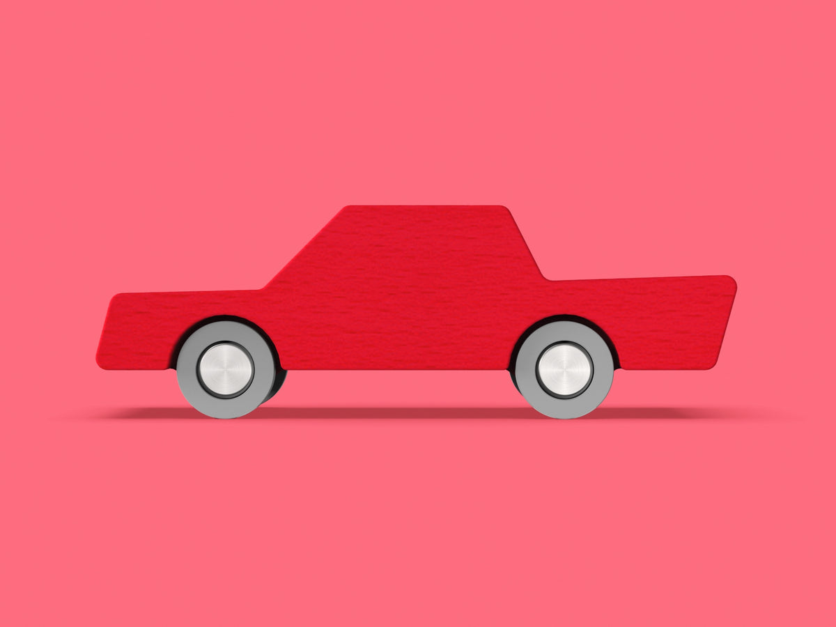 Back & Forth Car Hout Rood