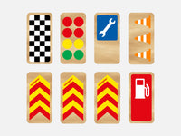 Roadblocks Race Signs
