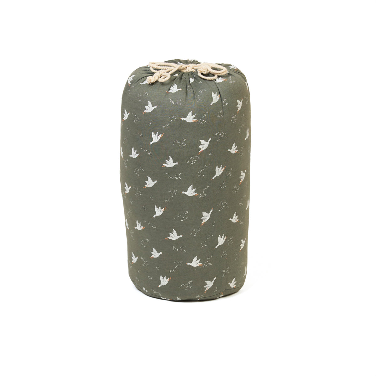 2-in-1 organic babyspeelkleed & reistas - birds