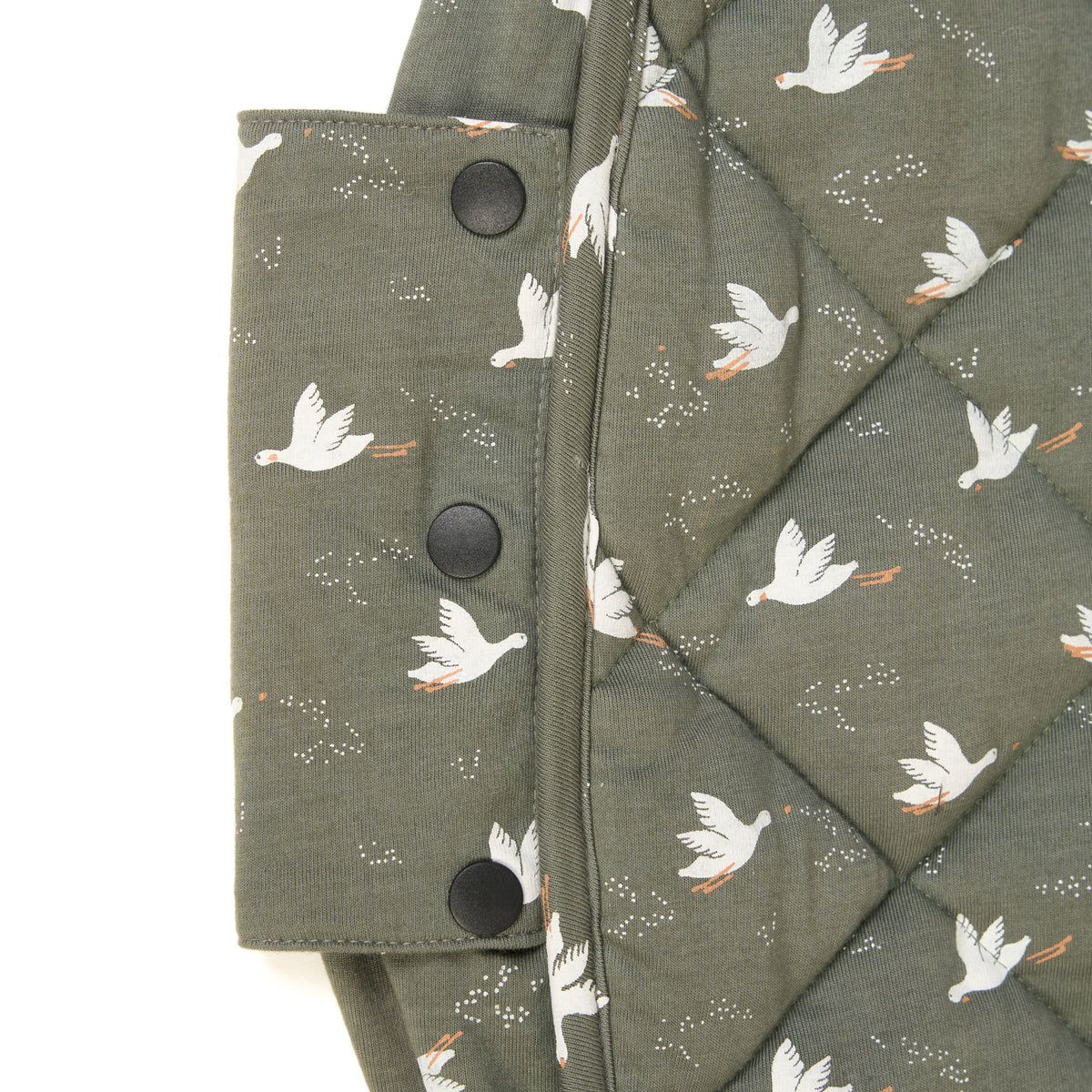 2-in-1 organic babyspeelkleed & reistas - birds