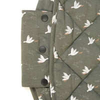 2-in-1 organic babyspeelkleed & reistas - birds