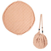 2-in-1 organic babyspeelkleed & reistas - fleuri