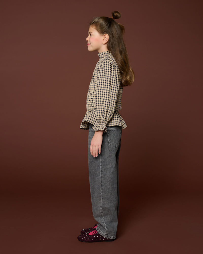 Petit Blush Jeans Ballon Fit Washed Grey
