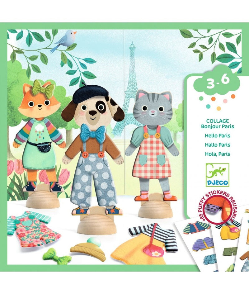 Djeco Knutselset Collage Bonjour Paris