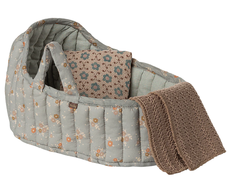 Maileg Carry Cot Large Blue