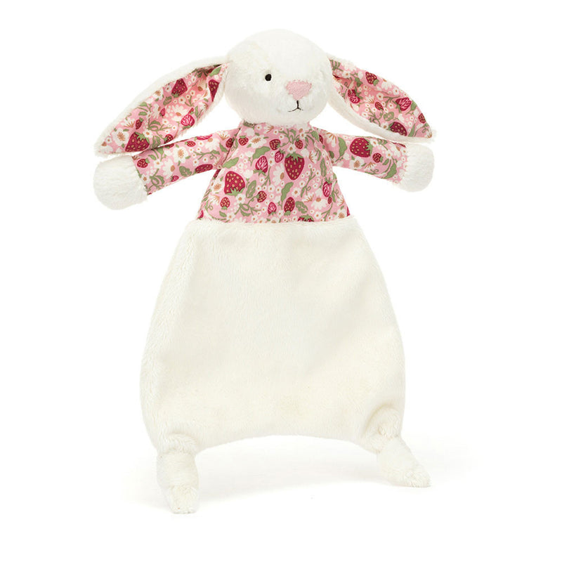 Jellycat Blossom Cream Bunny 'Berry' Comforter Knuffeldoek