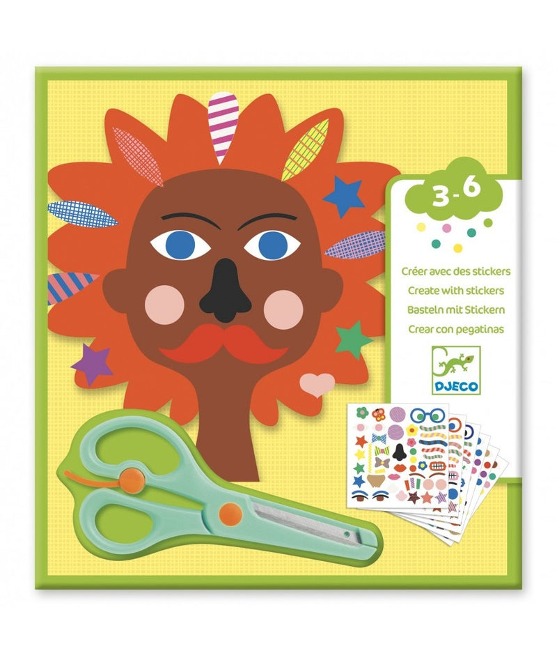 Djeco Knutselset Creëren met Stickers Kapper