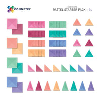 Connetix Magnetische Tegels Pastel Starter Pack 64 stuks