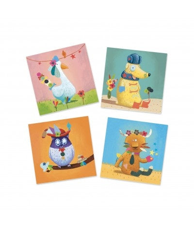 Djeco Creëren met stickers| Dieren