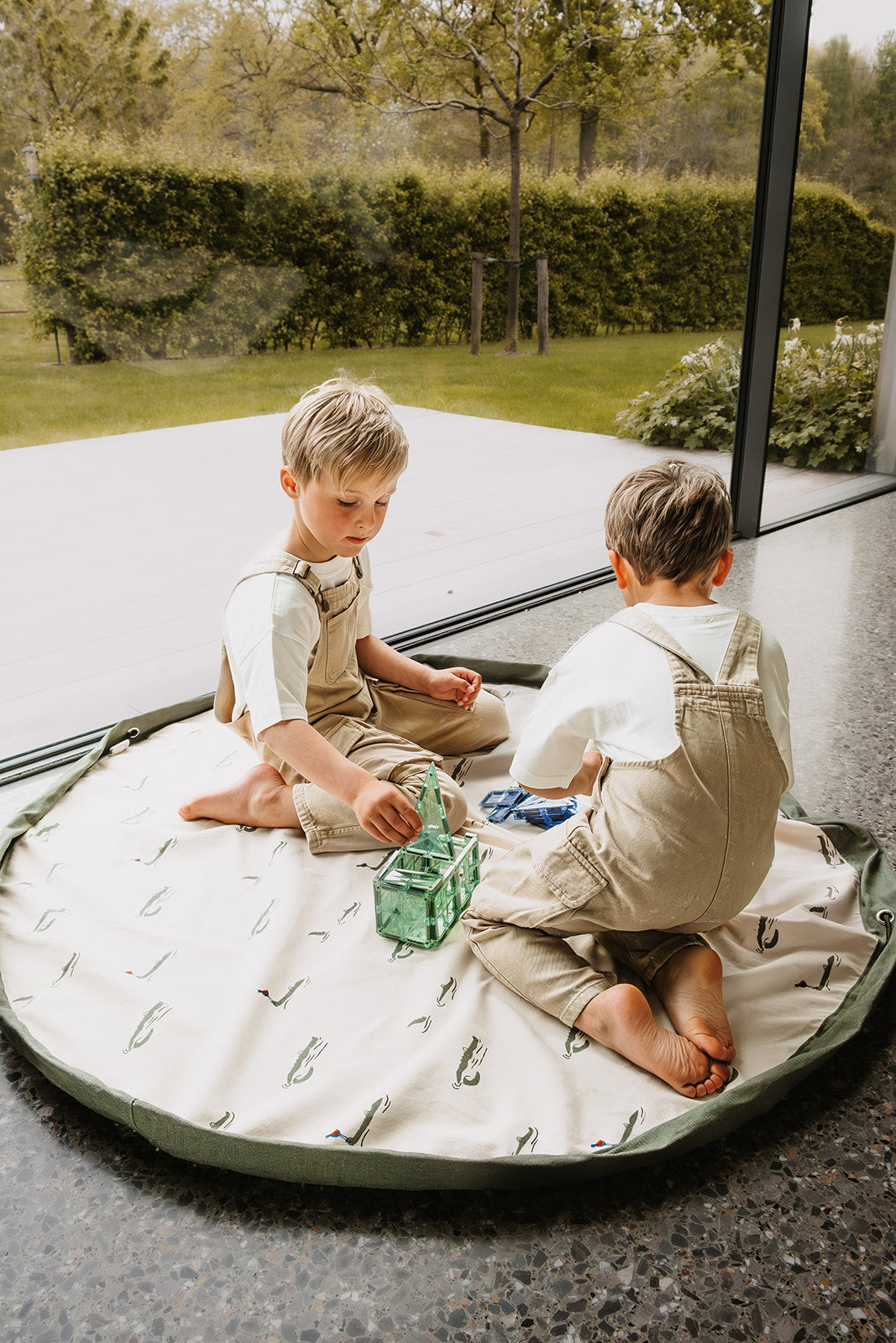 3-in-1 speelkleed & opbergzak - croco