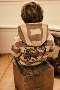 Daily7 Oversized Hoodie Backprint Taupe