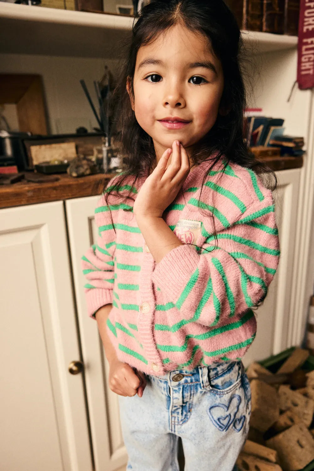 Daily7 Vest Striped Cardigan