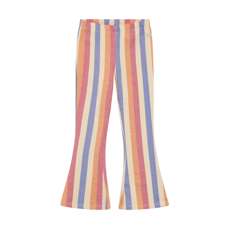 Daily7 Legging Flared Striped Heather Rose