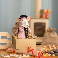 Sjaal met Verhaal Decoratie Muis Pietermuis Lichtroze