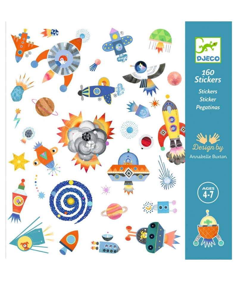 Djeco Stickers Ruimte | 160 stuks