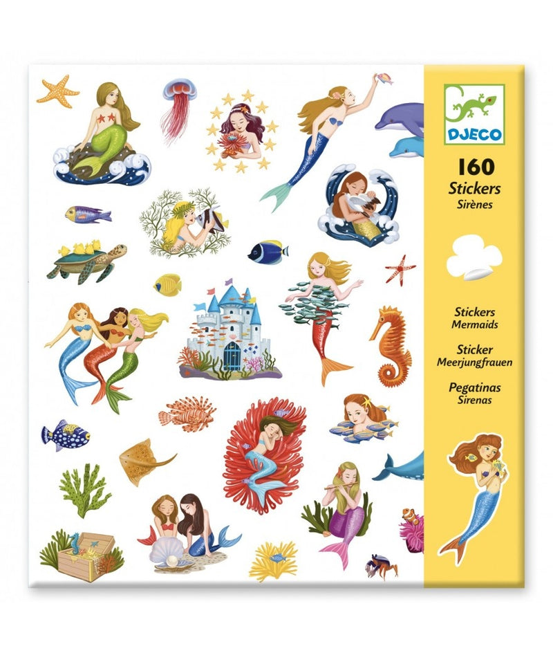 Djeco Stickers Zeemeerminnen | 160 stuks
