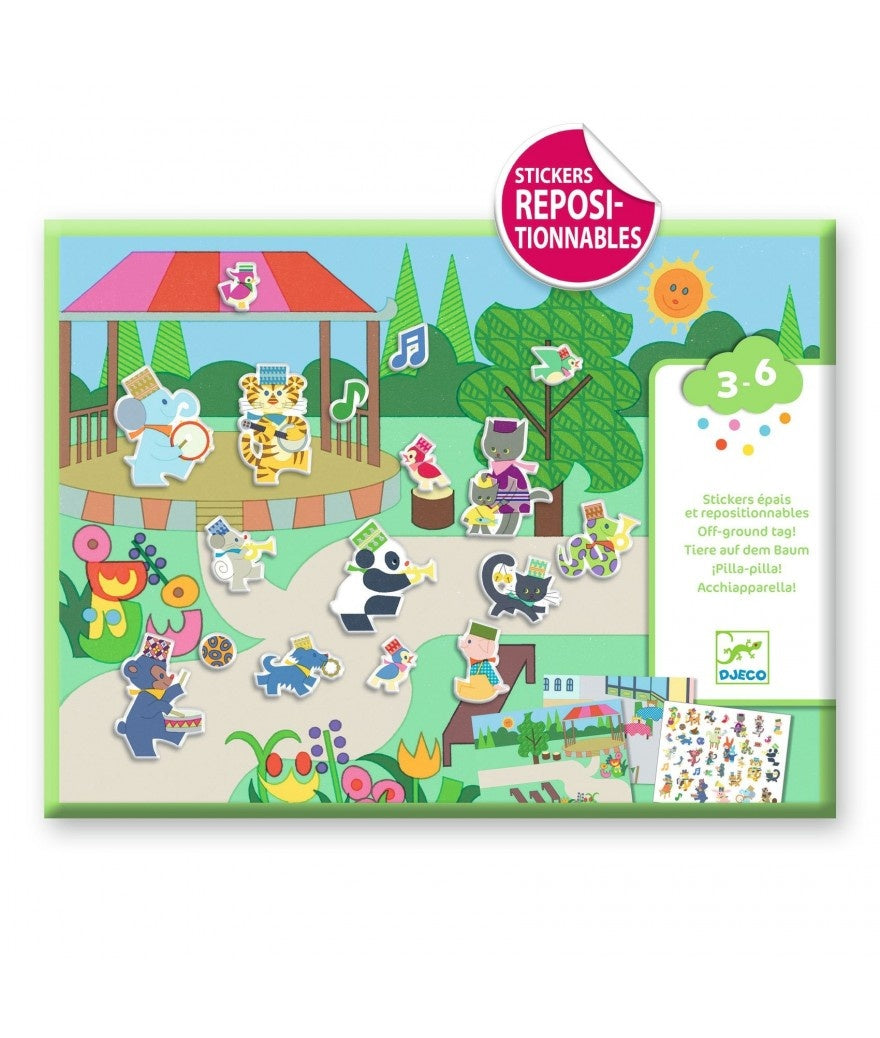 Djeco Knutselset Herbruikbare Stickers Fanfare