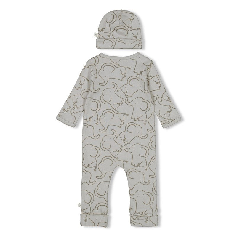 Feetje Babykleding Geschenkset Onesie met Muts Grijs