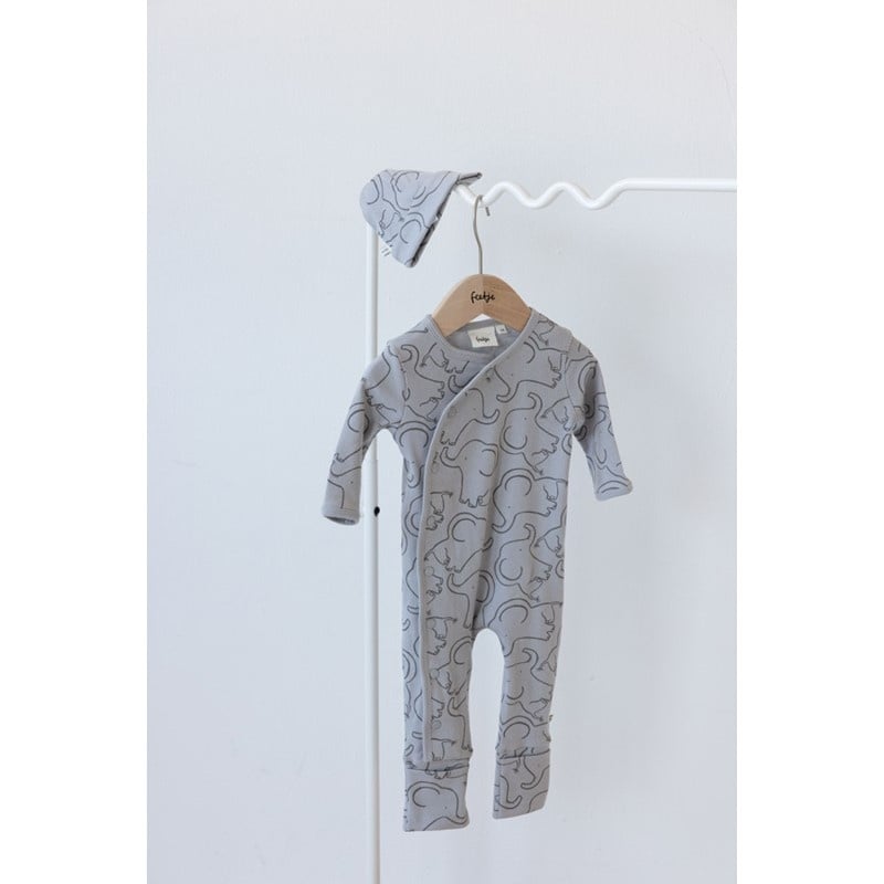 Feetje Babykleding Geschenkset Onesie met Muts Grijs