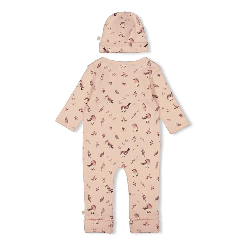 Feetje Babykleding Geschenkset Onesie met Muts Roze