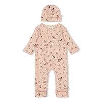Feetje Babykleding Geschenkset Onesie met Muts Roze