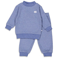 Feetje Pyjama's Pyjama Wafel Blue Melange