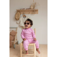 Feetje Pyjama's Pyjama Wafel Roze Melange