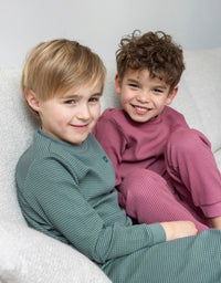 Feetje Pyjama's Pyjama Family Edition Zeegroen