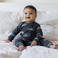 Feetje Pyjama's Pyjama Ricky Racer Antraciet Melange