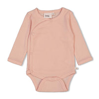 Feetje Babykleding Wikkelromper Rib Roze