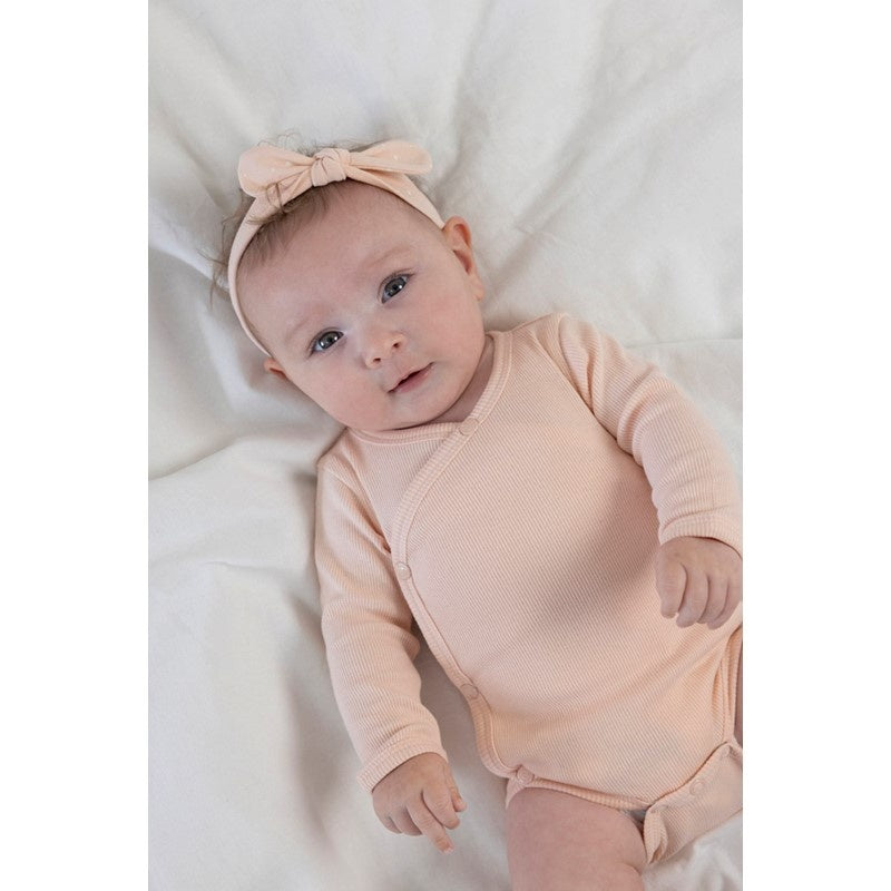 Feetje Babykleding Wikkelromper Rib Roze