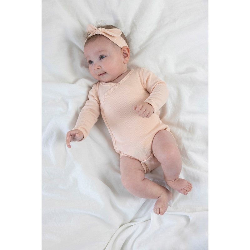 Feetje Babykleding Wikkelromper Rib Roze