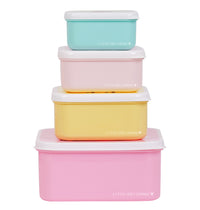 A Little Lovely Company Lunch & snack box set Bosvriendjes Roze