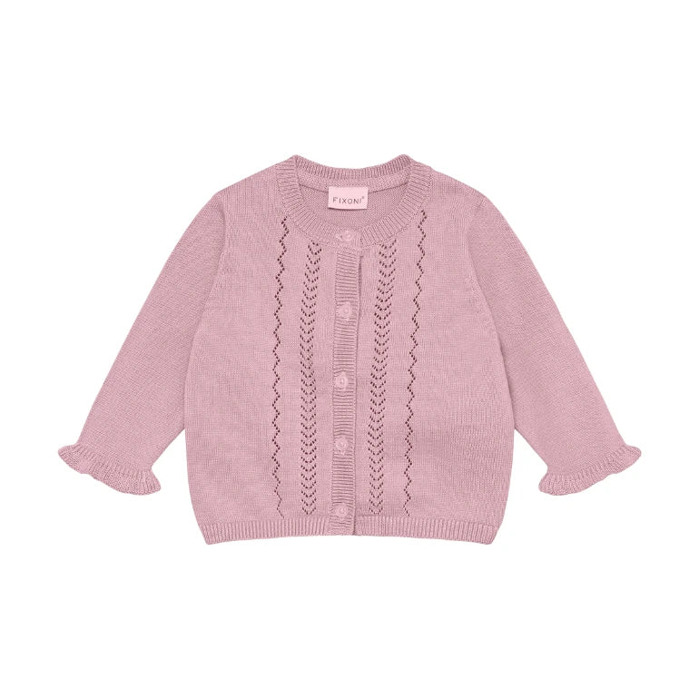 Fixoni Cardigan Knit Bleached Mauve