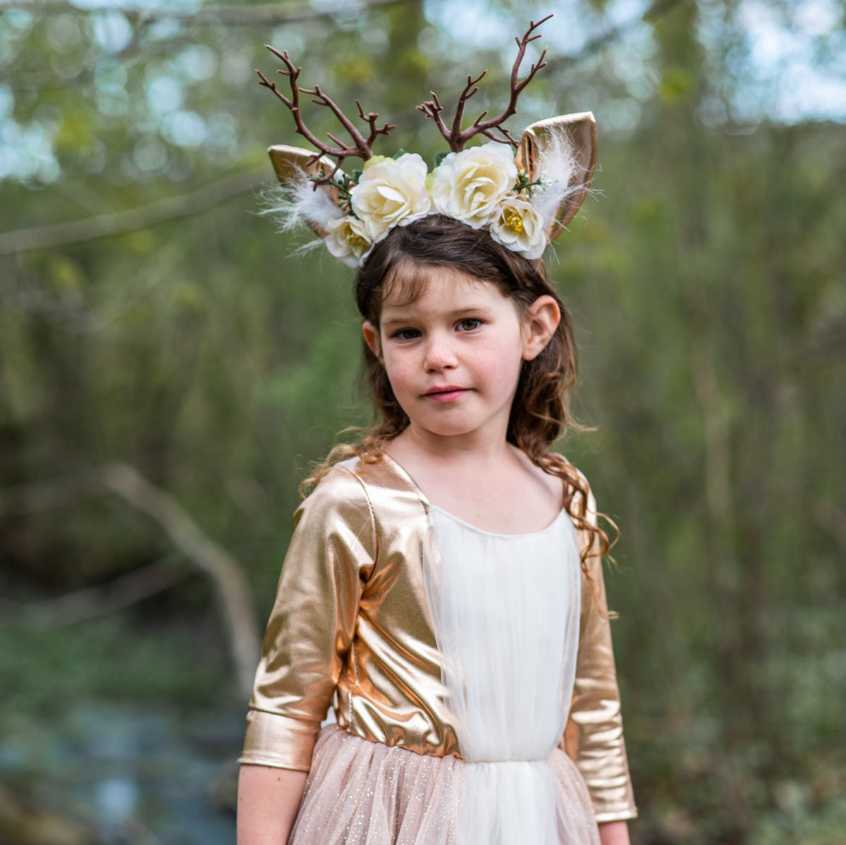 Great Pretenders Jurk Woodland Deer Hert met haarband