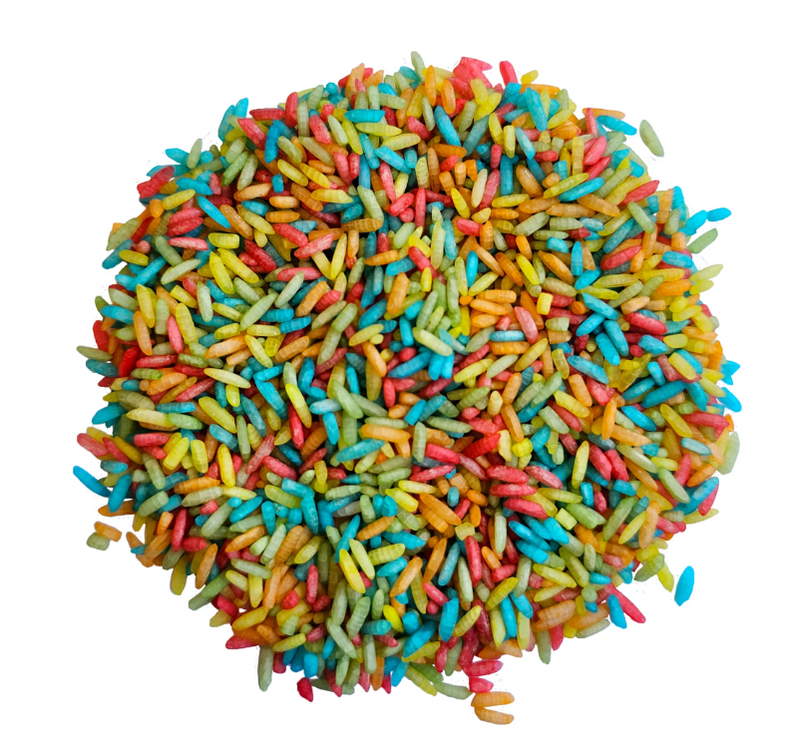 Grennn Speelrijst Regenboog mix - 750 gram