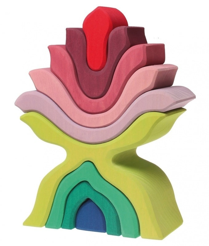 Grimm's Kleurrijke Houten Bloem