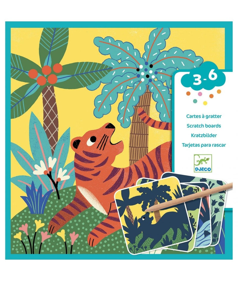 Djeco Kraskaarten Grote Dieren