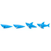Hey Clay Interactieve Boetseerklei Shark (3 kleuren)
