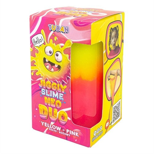 Tuban Jiggly Slime Duo Geel en Roze - 430 gram