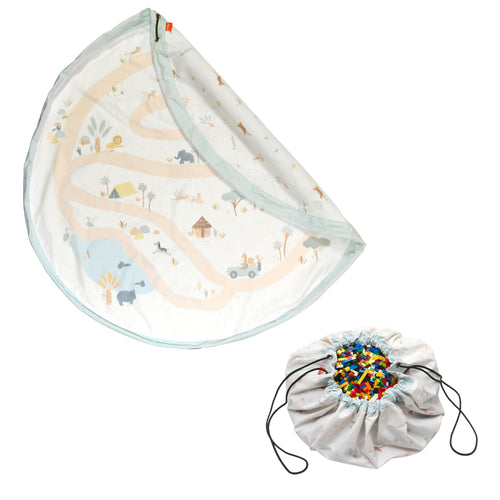 3-in-1 speelkleed & opbergzak - jungle