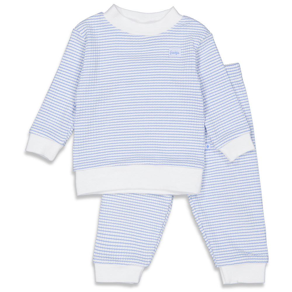 Feetje Pyjama's Pyjama Wafel Blauw